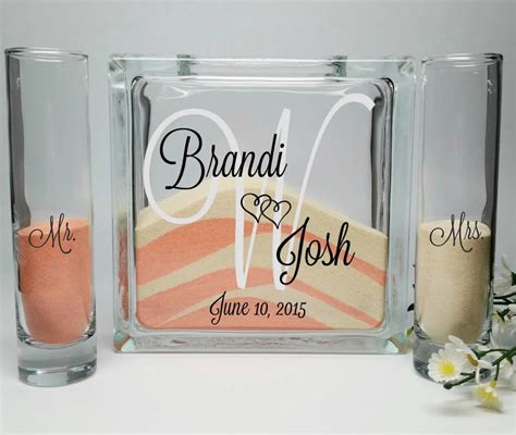 Sand Ceremony Set Unity Sand Vase Blended Wedding Wedding Etsy