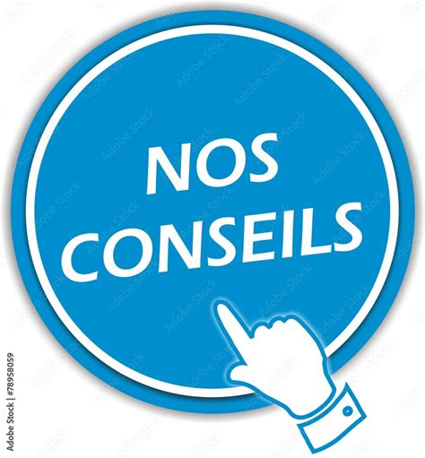 Bouton Nos Conseils Stock Vector Adobe Stock