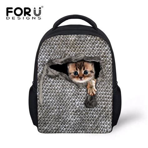 FORUDESIGNS Small Kids Backpack,Cute Animal Print Backpacks for School ...