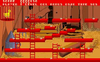 Screenshot Of Chuckie Egg Amiga 1983 MobyGames