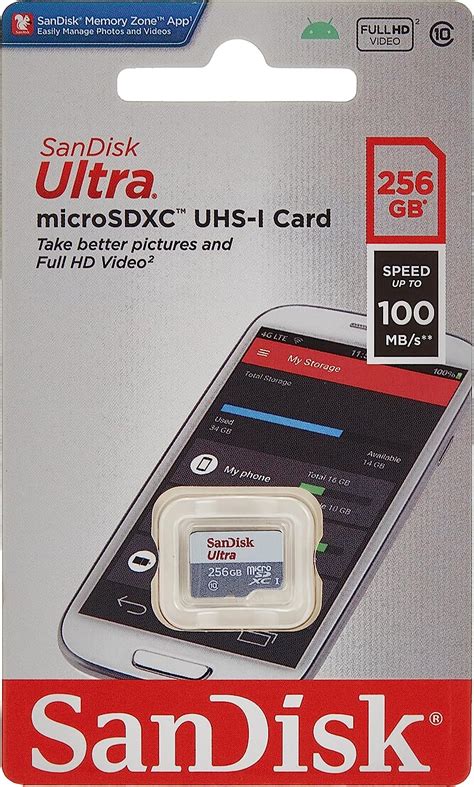 Sandisk 256gb Ultra Microsdxc Uhs 1 Card 100mb S Grey Sdsqunr 256g Gn3mn Grey Buy Online At