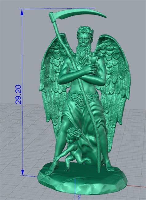 Chronos Greek Mythology God Time Statue 3D printing and CNC 3D model 3D ...