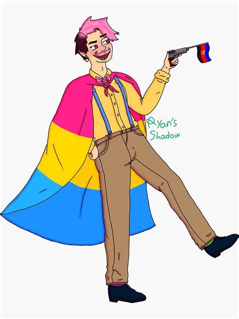 Wilford Warfstache Pride Drawing Sticker For Sale By Chars Inferno