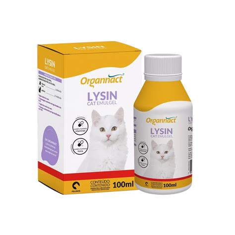 Lysin Cat Emulgel Organnact Ml Vitamina Lisina Shopee Brasil