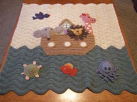 Noahs Ark Blanket Crochet Baby Blanket Free Pattern Baby Blanket