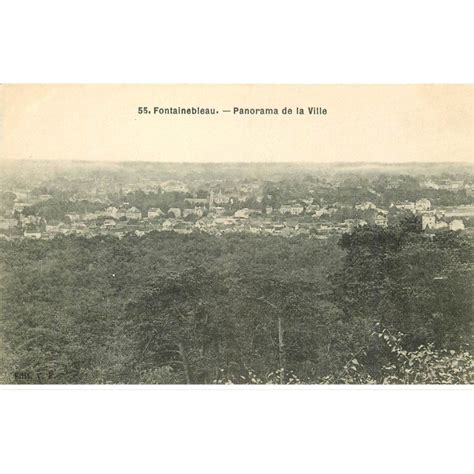 Carte Postale Ancienne 77 FONTAINEBLEAU Panorama Cartes Postales