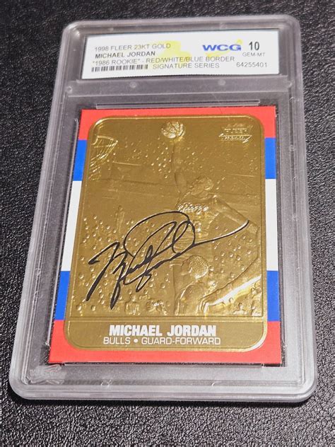 Fleer Kt Gold Michael Jordan Rookie Red White Blue