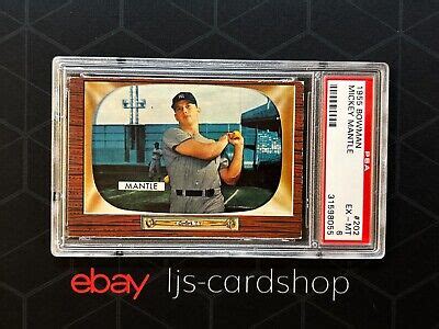 Bowman Mickey Mantle Psa New York Yankees Hof Sm Ebay