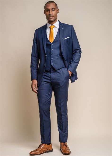 Dark Blue 3 Piece Suit Slim Fit Online Bellvalefarms