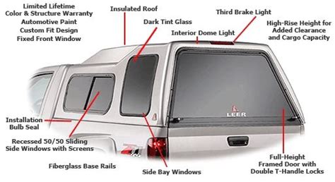 Truck Caps Toppers And Camper Shells By Leer Camper Shells Truck