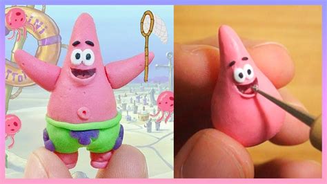 Patrick Star Polymer Clay Figure Tutorial Spongebob Squarepants 폴리머