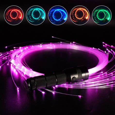 Fiberflies Pixelwhip 2 Pack Fiber Whip Light LED Space Whip Dance Light