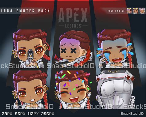 Loba Apex Legends Twitch Emotes Pack Discord Emotes Pack Etsy