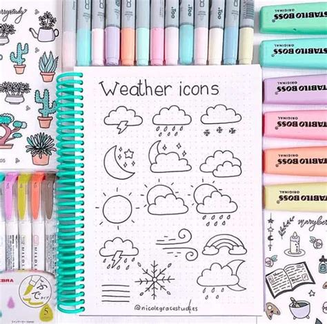 Easy Bullet Journal Doodles For Your Bujo Bullet Planner Ideas