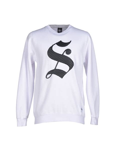 Lyst - Stussy Sweatshirt in White for Men