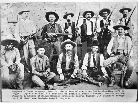 Company D Texas Rangers At Ysleta Texas 1894 Giclee Print