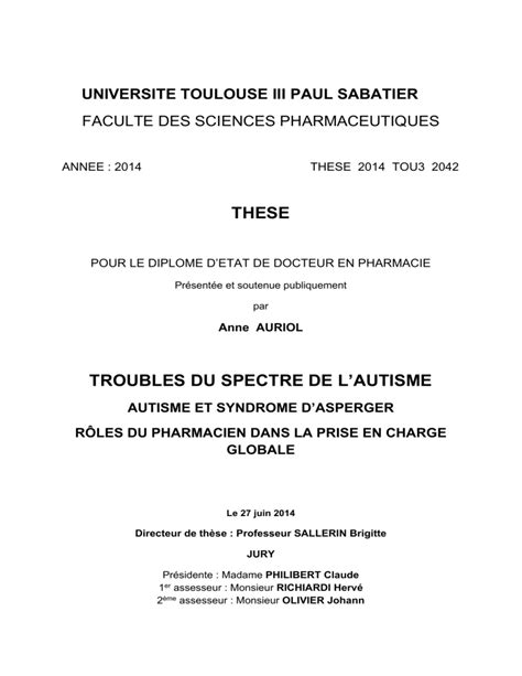 These Universite Toulouse Iii Paul Sabatier Faculte Des Sciences