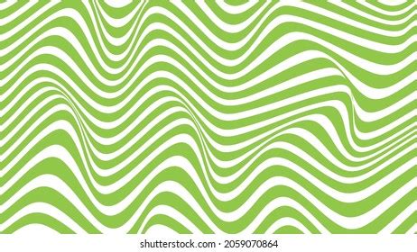 Green Wavy Line Background Stock Vector Royalty Free