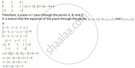 Cartesian Equation Of A Plane Passing Through 3 Points Tessshebaylo