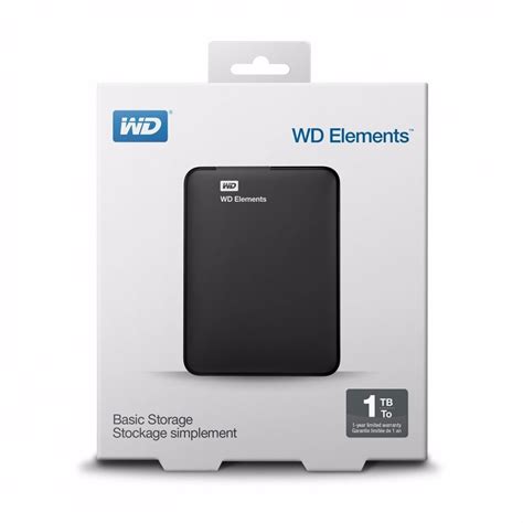 Hd Externo 1tb Wd Portatil Western Digital Elements 1 Tera R 229 49