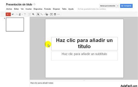 Nueva Interfaz Google Presentaciones