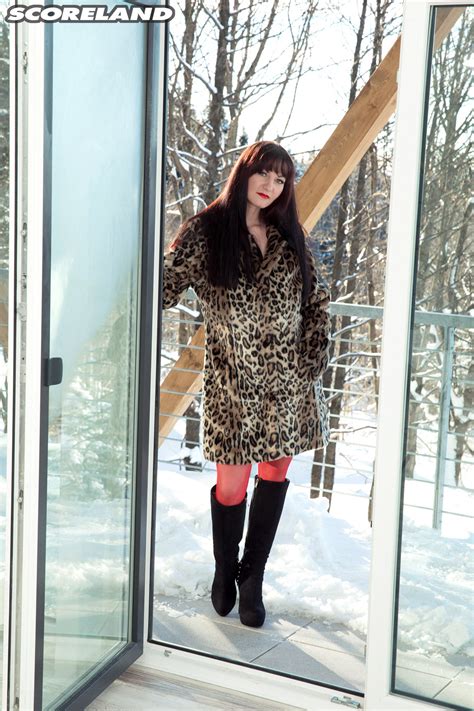 Vanessa Y Red Lingerie Snow Job For Scoreland Curvy Erotic