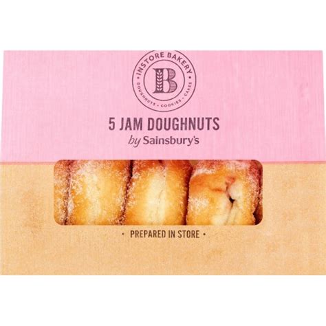 Sainsburys Jam Doughnuts Pack 5 Compare Prices Uk