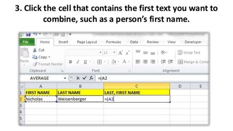 How To Combine Text From Two Or More Cells In Excel