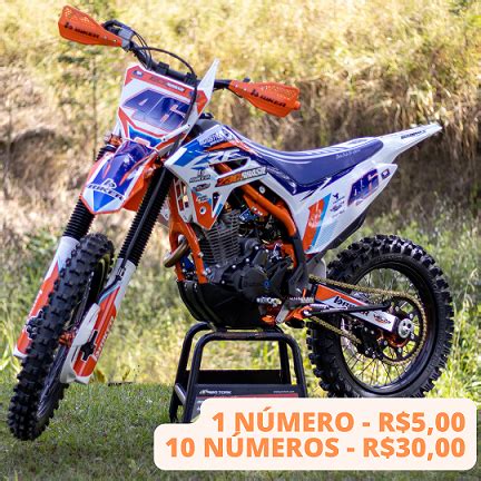 AÇÃO 50 CRF 250F OU 15K por R 5 00 acima de 10 números R 3 00 cada