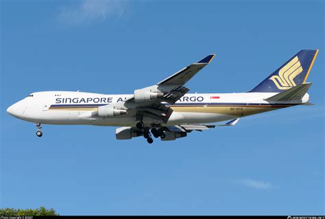 9V SFQ Singapore Airlines Cargo Boeing 747 412F Photo By BIGGY ID