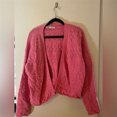 Zara Sweaters Zara Crochet Knit Open Cardigan Poshmark