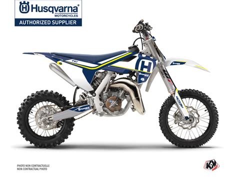 Kit D Co Moto Cross Heritage Husqvarna Tc Bleu Blanc Kutvek