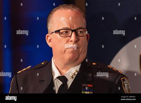 New York USA 31st Jan 2024 Chief Of Patrol John Chell Speaks To