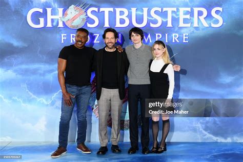 Ernie Hudson Paul Rudd Finn Wolfhard And Mckenna Grace Attend The