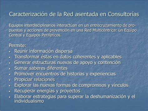 PPT EXPERIENCIAS EN PREVENCIÓN COMUNITARIA PowerPoint Presentation