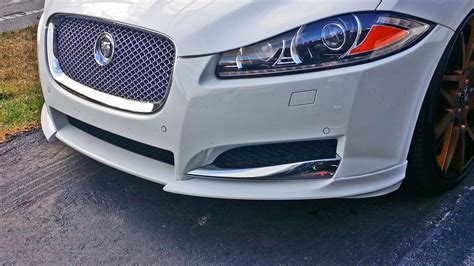 2007 2015 Jaguar XF 2pc Front Bumper Lip Spoilers