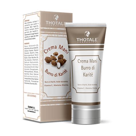 Crema Mani Burro Di Karit 100 Ml Thotale Medea Shop