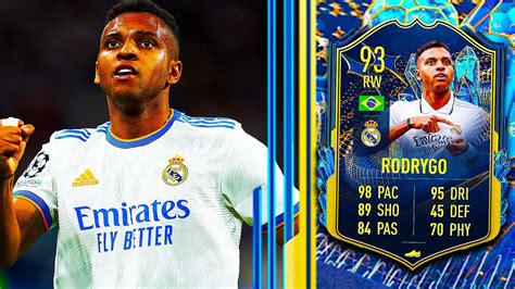 93 TOTS Rodrygo Player Review Fifa 23 Ultimate Team YouTube