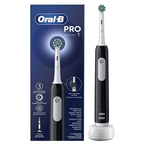 Szczoteczka Elektryczna ORAL B PRO1 BLACK CrossAction Czarny Oral B