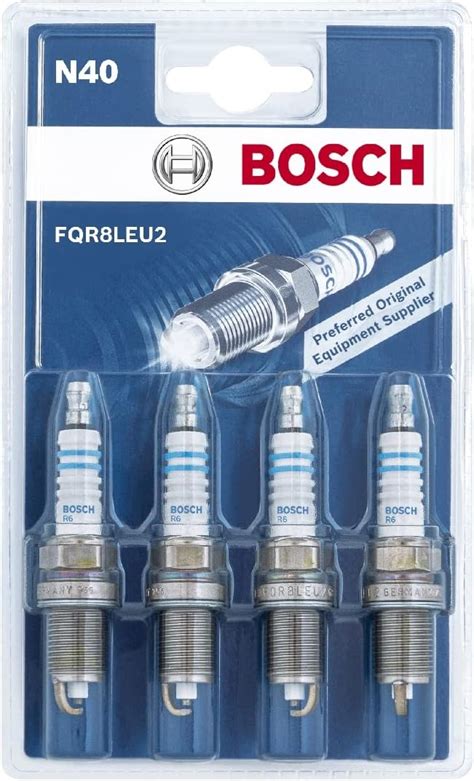Bosch FQR8LEU2 (N40) - Spark Plugs Nickel - Set of 4 : Amazon.co.uk ...