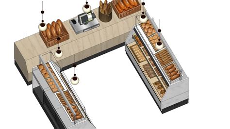 Bakery Shop 3D Warehouse In 2023 Bakery Shop Bakery Sketchup Model