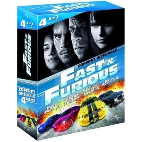 Blu Ray Coffret Quadrilogie Fast And Furious Cdiscount Dvd