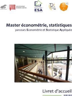 Master économétrie statistiques parcours Econométrie et Statistique