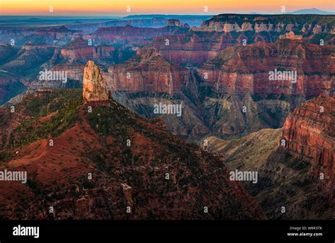 Sunrise At Point Imperial On The North Rim Of The Grand Canyon National