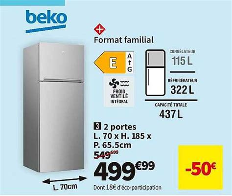 Promo Beko 2 Portes Chez Conforama ICatalogue Fr