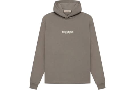 Fear Of God Essentials Relaxed Hoodie Desert Taupe Mens Ss22 Us