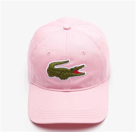 Boné Lacoste Big Croc Original Rose Fita De Couro Parcelamento sem juros