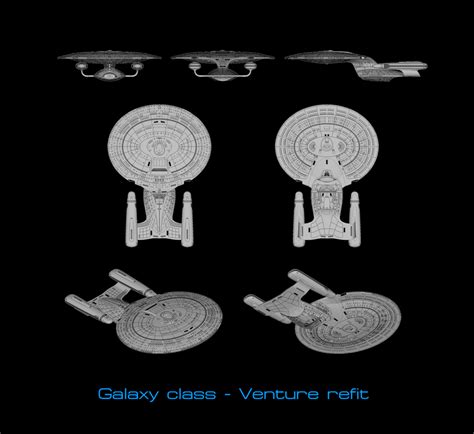 Free Stl File Galaxy Class Star Trek Starship Parts Kit Expansion ⭐ ・template To Download And