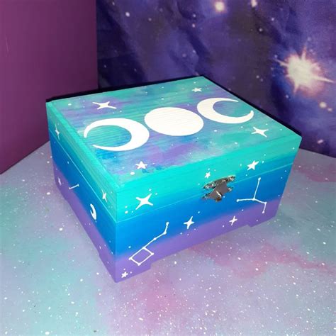 Jewelry Box Astrology Moon Galaxy Kawaii Goth Triple Sign Horoscope