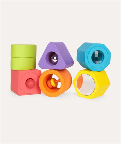 Buy The Janod I Wood Shapes And Sounds 6 Block Puzzle Online At Kidly